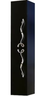 Пенал подвесной Clarberg Due Amanti DUE0525BLK 25x120см чёрный